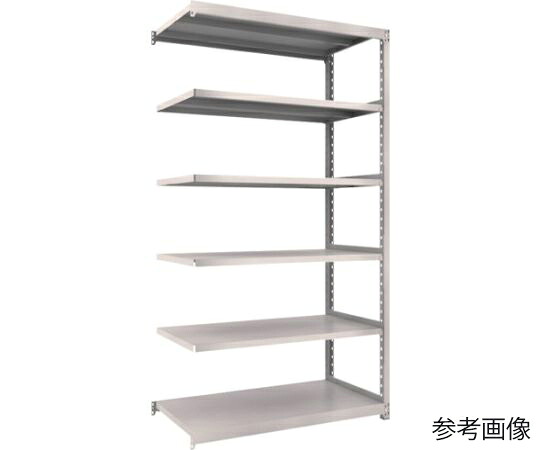 トラスコ中山 スチールラック M2型軽中量棚 1160×880×H2100 6段 連結 M2-7496B 1セット