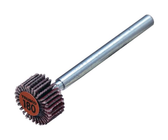 トラスコ中山 セラミックフラップホイール 軸径3mm #180 外径10×幅5×軸長30 （10個入） TCF1005-CE-180 1箱(10個入)