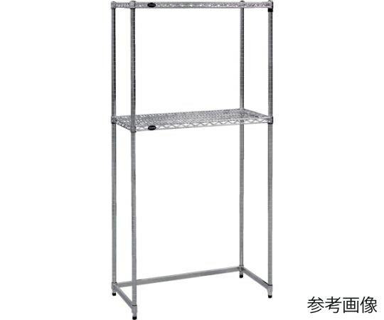 トラスコ中山 スチール製メッシュラック下段開放型 W905XD305XH1838 棚板2枚 TME-SB-6332 1台