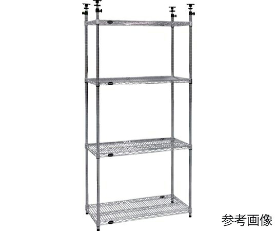 トラスコ中山 スチール製メッシュテンションラック W905XD609XH1978-2478 4段 TME-T364 1台 34,452円