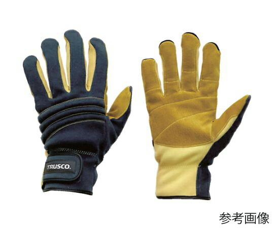 トラスコ中山 耐切創手袋 防災レスキュー仕様LL ネイビー TRF121A-LL-NV 1双