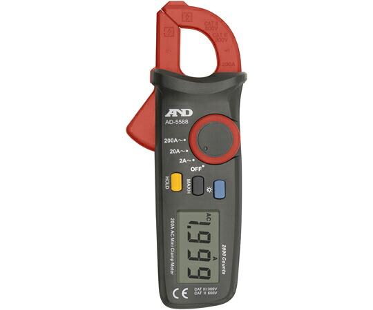 エー・アンド・デイ ミニクランプメーター 一般校正付き AD5588-00A00 1台