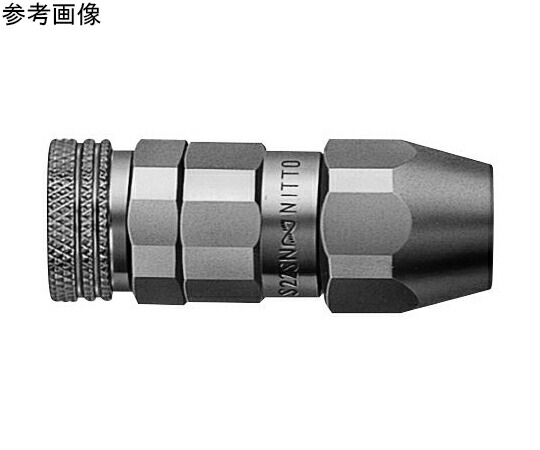 日東工器 ミニカプラスーパー（ソケット）真ちゅう（Crめっき）NBR O用 口径Φ5細径天然ゴム導管用 1仕掛ける(5個入) S22SN BRASS NBR 1仕掛ける(5個入)