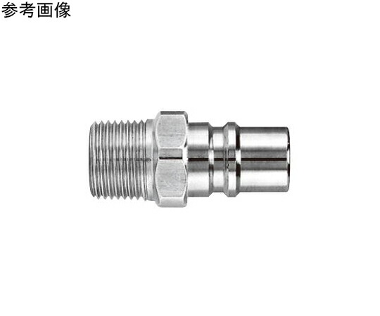 日東工器 金型カプラ 大磁場印字機（繋ぎ）真ちゅう Rc1/2メネジ打っ付け用 1仕掛ける(10個入) K4-04PM BRASS 1仕掛ける(10個入)