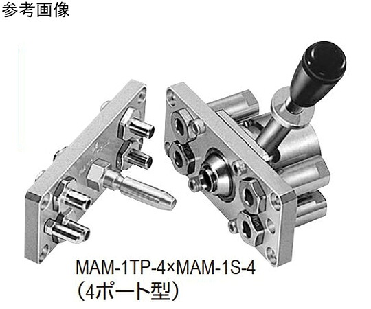 日東工器 マルチカプラMAM型（プラグ）4ポート型 MAM-1TP-4 BRASS 1個