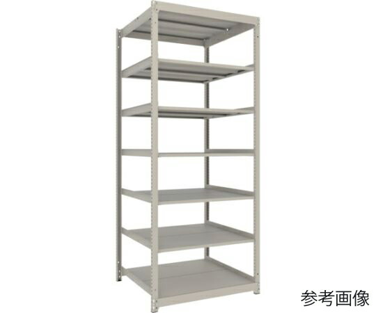 トラスコ中山 スチールラック 薄型ラック（耐荷重100Kg）900×875×H2400 7段単体 ネオグレー UL-8397 1台 41,351円