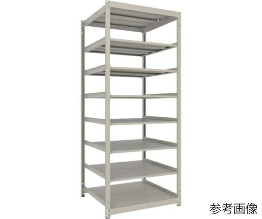 トラスコ中山 スチール写真仕合わせ 薄型仕合わせ（耐荷重100Kg）900×875×H2400 8段単体 ネオ薄墨色 UL-8398 1台