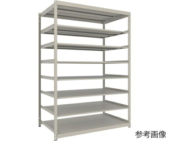 トラスコ中山 スチールラック 薄型ラック（耐荷重100Kg）1800×875×H2400 8段単体 ネオグレー UL-8698 1台