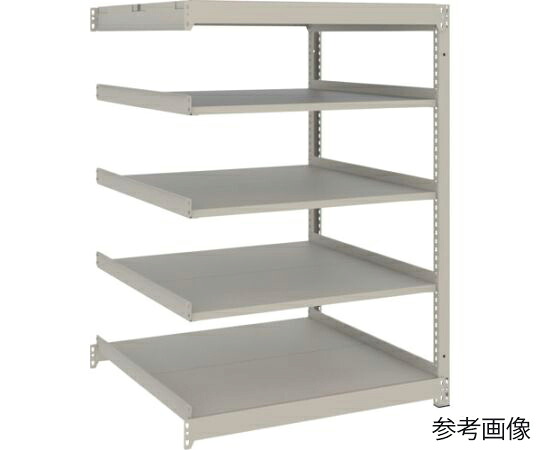 トラスコ中山 スチールラック 薄型ラック（耐荷重100Kg）900×595×H1200 5段連結 ネオグレー UL-4365B 1台