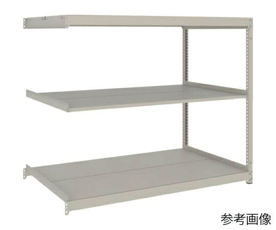 トラスコ中山 スチールラック 薄型ラック（耐荷重100Kg）1800×595×H1500 3段連結 ネオグレー UL-5663B 1台