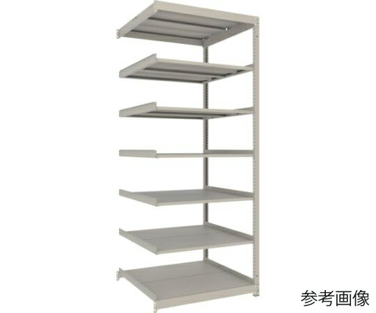 トラスコ中山 スチール写真仕合わせ 薄型仕合わせ（耐荷重100Kg）1200×875×H2100 7段かかわり合い ネオ薄墨色 UL-7497B 1台