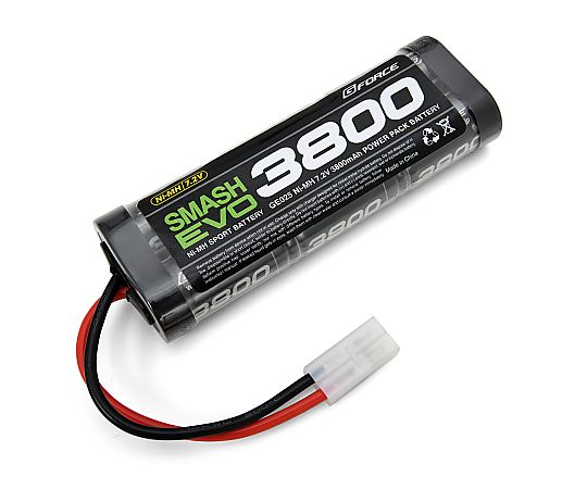 G-force RCカー用 SMASH EVO NiMHバッテリー 7.2V 3800mAh GE025 1個