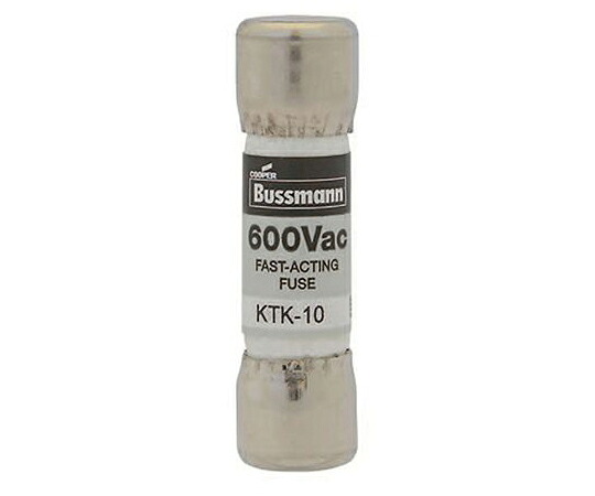 Cooper　Bussmann Eaton / Bussmann (イートン/バスマン) 管ヒューズ 8A (速断型) 10 x 38mm 600V KTK-8 1個