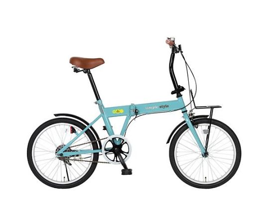 アズワン 20インチ 折り畳み式自転車（グレイブルー） EA986Y-16D 1個