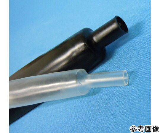 デンカエレクトロン 小口径熱収縮チューブ φ1～φ10 黒【THT】 1m D：4.0mm 1箱(20本×5袋入) THT-4.0B-1 1箱(20本×5袋入)