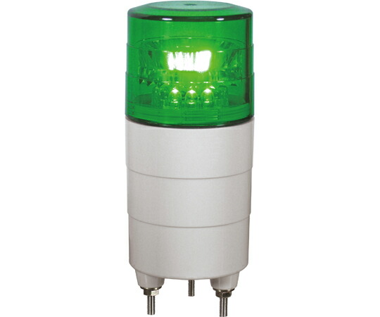 日惠製作所 小型回転灯φ45 ニコミニ（緑・ブザー付） DC12～24V VL04M-D24BG 1個