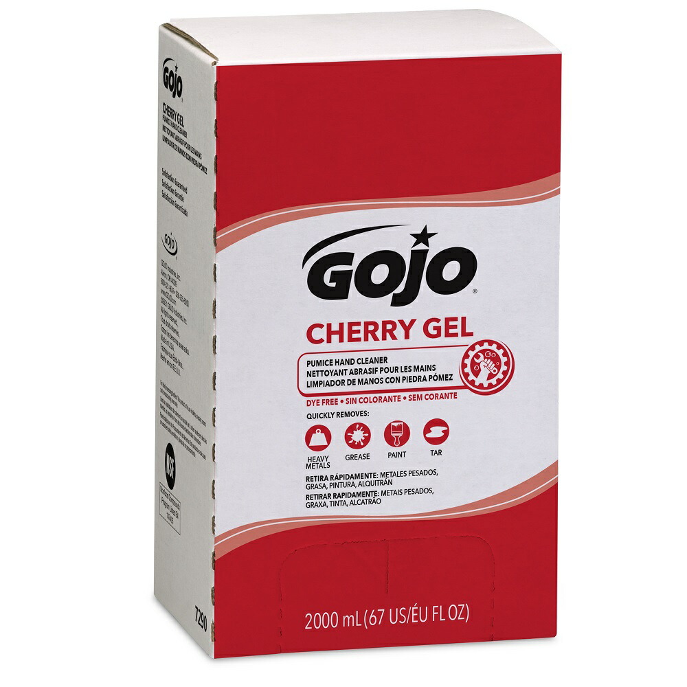 GOJO マルチチェリー ハンドクリーナー プロTDXディスペンサー用 カートリッジ 2000mL 1ケース(4個入) 7290-04 1ケース(4個入)