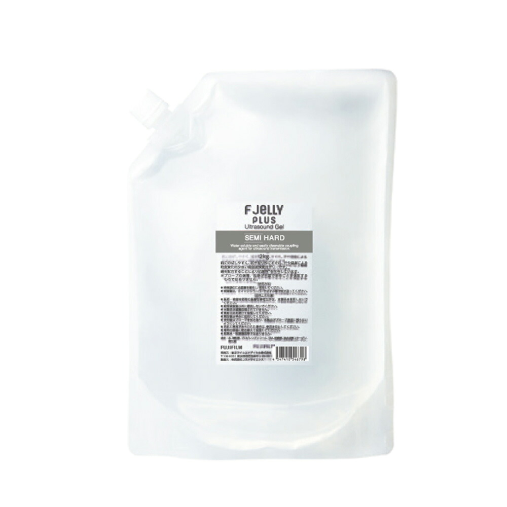 富士フイルム医学的 超音波ゼラチン F JELLY PLUS SEMIHARD 詰替 1箱（4個入） F JELLY PLUS SEMIHARD 2KG 4 # 1箱(4個入)