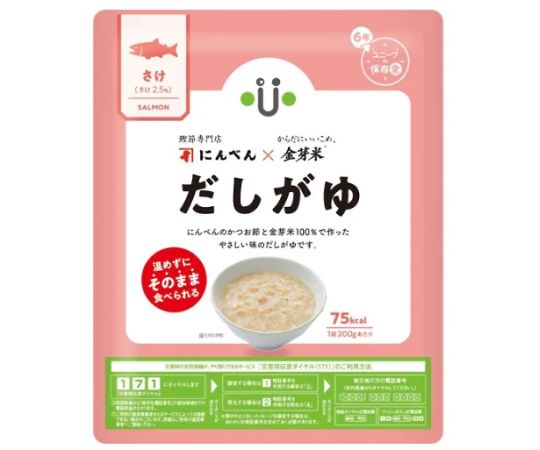 ユニーク総合防災 にんべん×金芽米? だしがゆ 20食入 さけ 1箱(20袋入)
