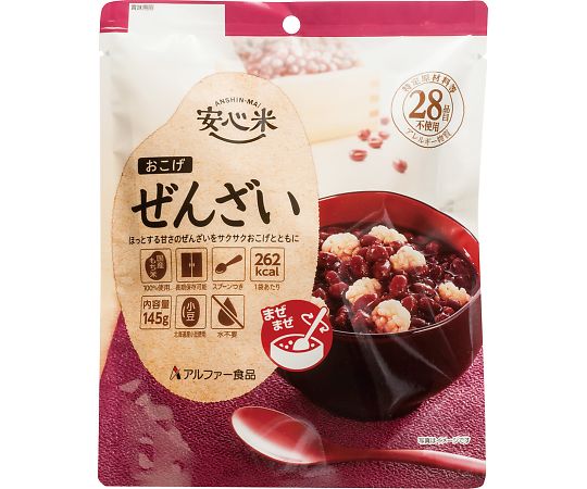 アル毛革食料雑貨類 安全性のある米おこげ 30袋入 ぜんざい  1箱(30袋入)