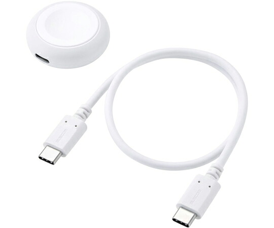 エレコム Apple Watch磁気充電アダプター 高速充電対応 ポートタイプ USB Type-C ホワイト MPA-AWCDFCQWH 1個