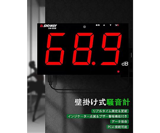 SNDWAY 飾りつけ騒々しい音計（資料ロガー役立つこと付 資料電気容量1年分 パソコンホンブルグ帽付） 1台 SW-525B