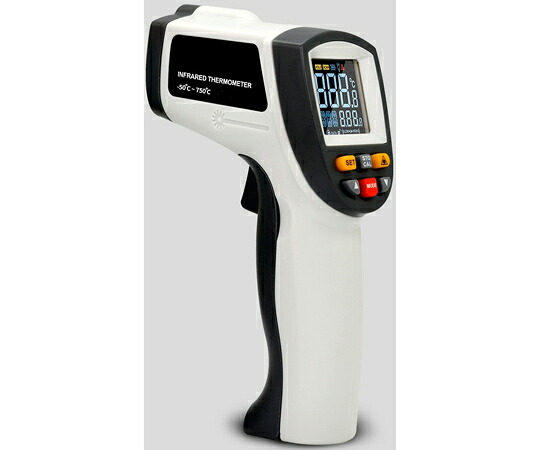 BENETECH 赤外線温度計（カラー画面 -50～750℃ メモリ機能 放射率設定変更） 1台 GMAR750