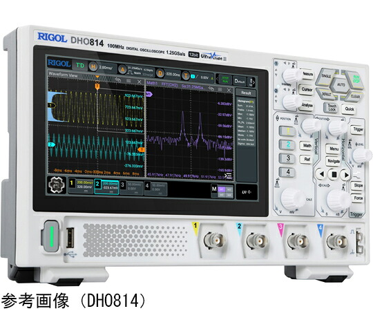 RIGOL デジタル・陰極線オシロスコープ 70MHz 1.25GSa/s 2アナログ・ch 1台 DHO802
