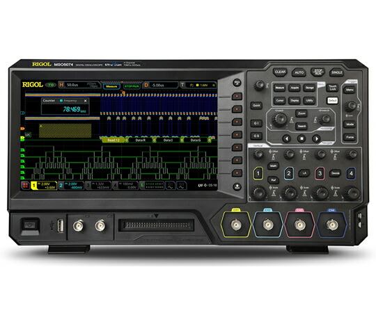 RIGOL デジタル・オシロスコープ 70MHz 4アナログch 16デジタルアナログch 8G 信号発生器内蔵（opt.） 1台 MSO5074 108,108円