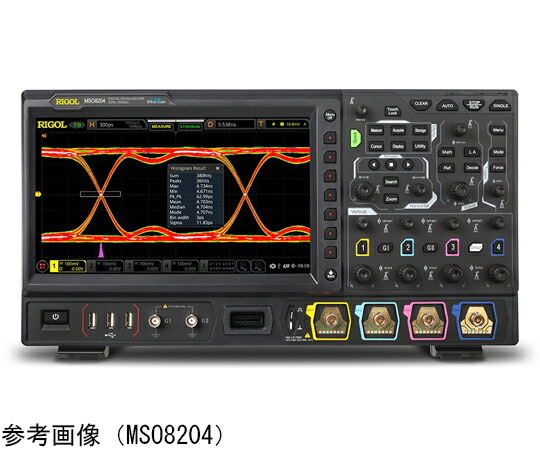 RIGOL デジタル・オシロスコープ 1GHz 10Gsa/s 4アナログ・ch 16デジタル・ch 2CH内蔵信号発生器 1台 MSO8104