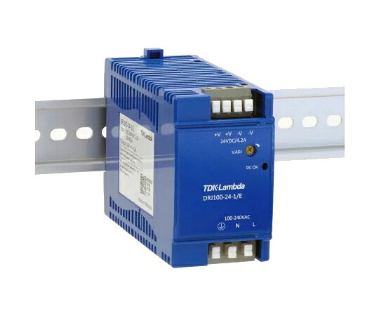 TDKラムダ 社会的単位型AC/DCスイッチングワット数(100W/24V、ヨーロッパ端子) 1台 DRJ100-24-1/E