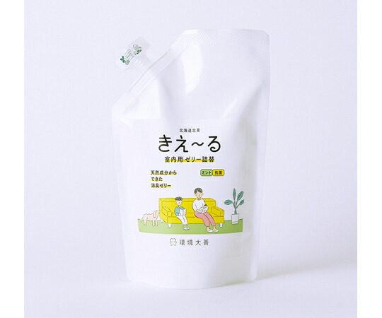 周囲の状況大善 きえーるH 室内用ジェリィ手合い ペパーミントの芳ばしさ 詰替 12袋入 1箱(12袋入) H-KJ-480TM