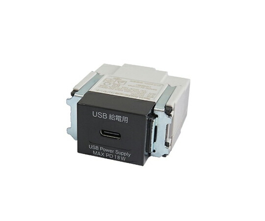 TERADA 埋込USB給電用差し込み 黒いこと 1個 USB-R3706BK