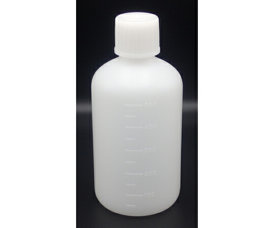 堀内琉璃 せつ然たる壜 HDPE 500mL 細口 50本入 1箱(50本入) 固定ディスク.標準尺度500細捻ｸﾘｱ