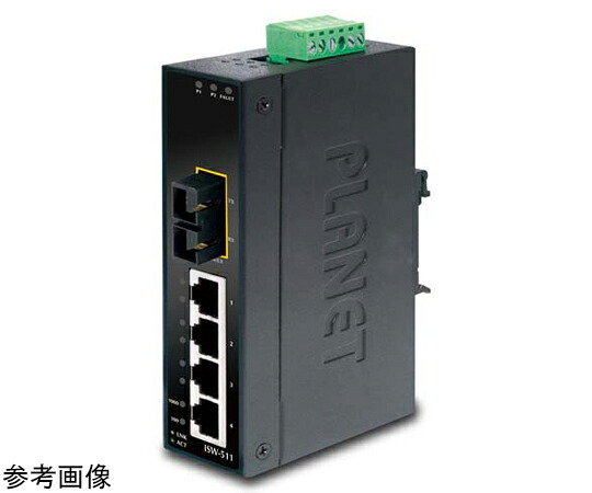 PLANET Technology 実業用スイッチングこしき 100BASE-TX 4界面 シングル流行り物光SC 1界面付 1台 ISW-511S15