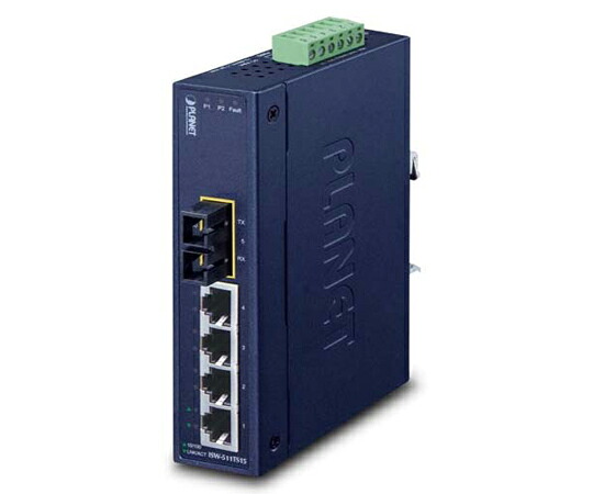 PLANET Technology 実業用スイッチングこしき 100BASE-TX 4界面 シングル流行り物光SC 1界面付 1台 ISW-511TS15