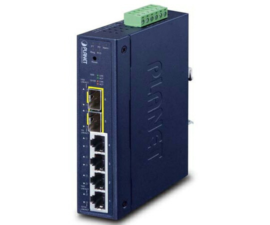 PLANET Technology 工業用マネージドギガビットイーサネットスイッチングハブSFP界面付 1台 IGS-4215-4T2S