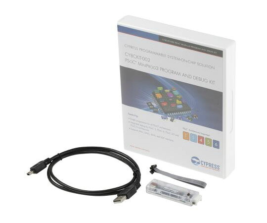 Cypress Semiconductor サイプレス PSoC MiniProg3 プログラムおよびデバッグ 1個 CY8CKIT-002