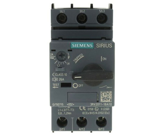 Siemens モータプロテクタ 1個 3RV2011-1BA10 医薬品・コンタクト・介護-その他