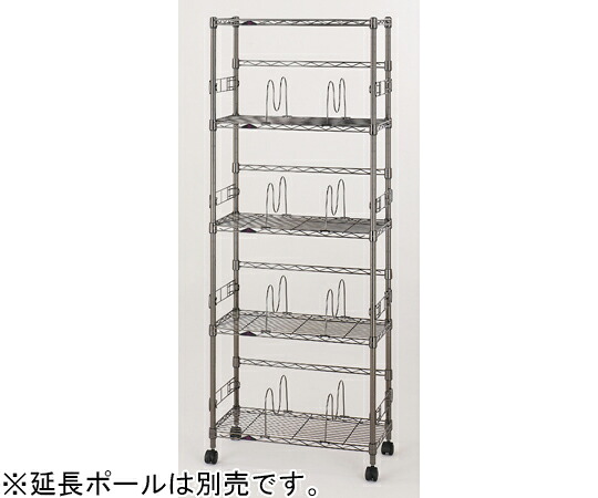 【大型商いもの代引不可/直送】 ドウシシャ ルミナスブラック ブックシェルフ5段60W 1個 BN1560-5B