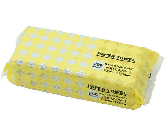 小野商事 ペーパータオル 小判 厚手 1ケース(200枚×54パック入) 1ケース(200枚×54パック入) WS6500
