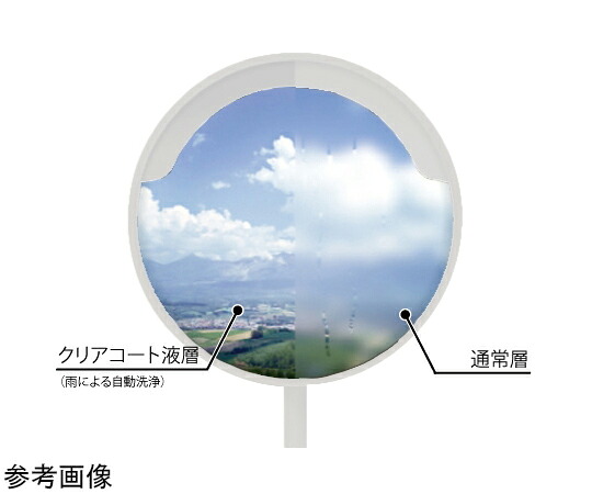 信栄物産 せつ然たる厚地の外套銀鏡（超親水性）丸型 φ800粍 白 1個 AC8H-W