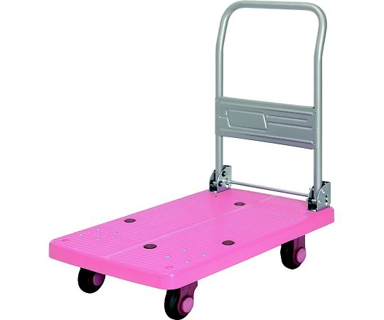 【大型商品代引不可/直送】 カナツー ダイヤモンドカー静音シリーズ 200kg 折りたたみ式ハンドル 1台 PLA200M1-DX(ﾋﾟﾝｸ)