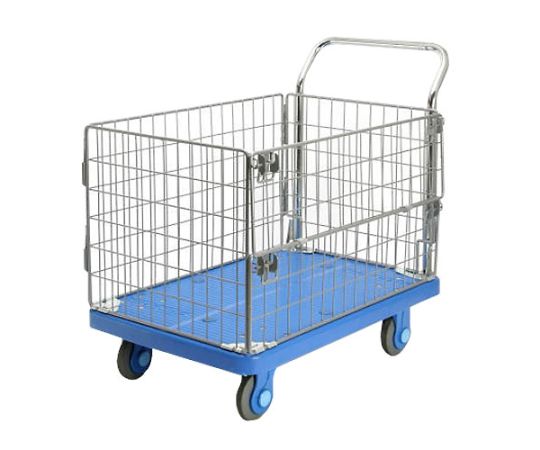 【大型商品代引不可/直送】 カナツー ダイヤモンドカー静音シリーズ 300kg 金網枠付き 固定式ハンドル 1台 PLA300-AMIM1-G