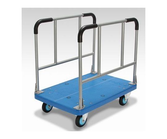 【大型商品代引不可/直送】 カナツー 長尺物運搬車シリーズ 300kg 自重23kg 黒ゴム 1台 PLA300Y-W