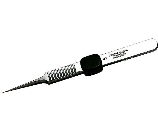 DUMONT DUMONT 尖鋭ピンセットクランプリング付 110mm 1個 MA-55
