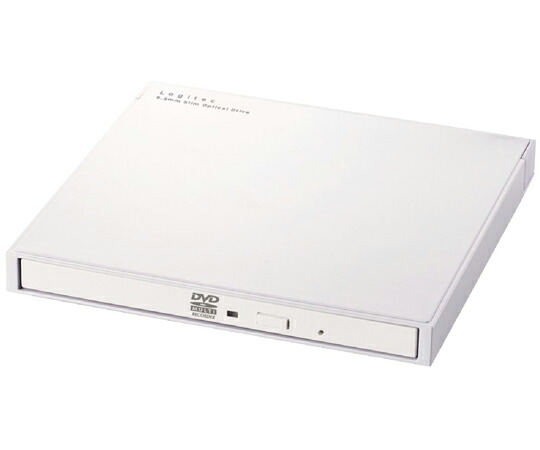 Logitech（ロジテック） ポータブルDVDドライブ USB3.2（Gen1） 再生・編集・書き込みソフト付 Type-A Type-C ホワイト 1個 LDR-PWA8U3CVWH