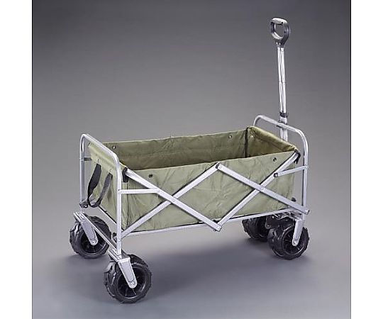 アズワンカタログ商いもの 450x800粍/60kg 持ちはこび手押し車（折畳/ストッパー付/OD） 1個 EA520ED-42A