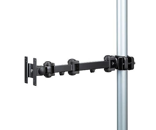 サンワサプライ 490-510mm モニターアーム（支柱取付用/ロング/黒） 1個 EA764AG-29BA