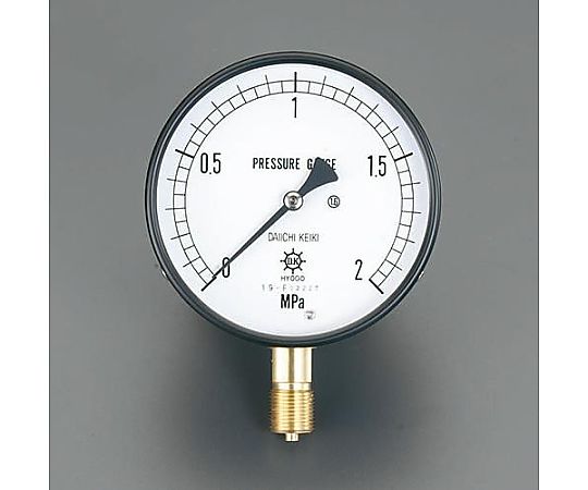 アズワンカタログ商品 G3/8\"/100mm/0-6.0MPa 圧力計 1個 EA729DF-60